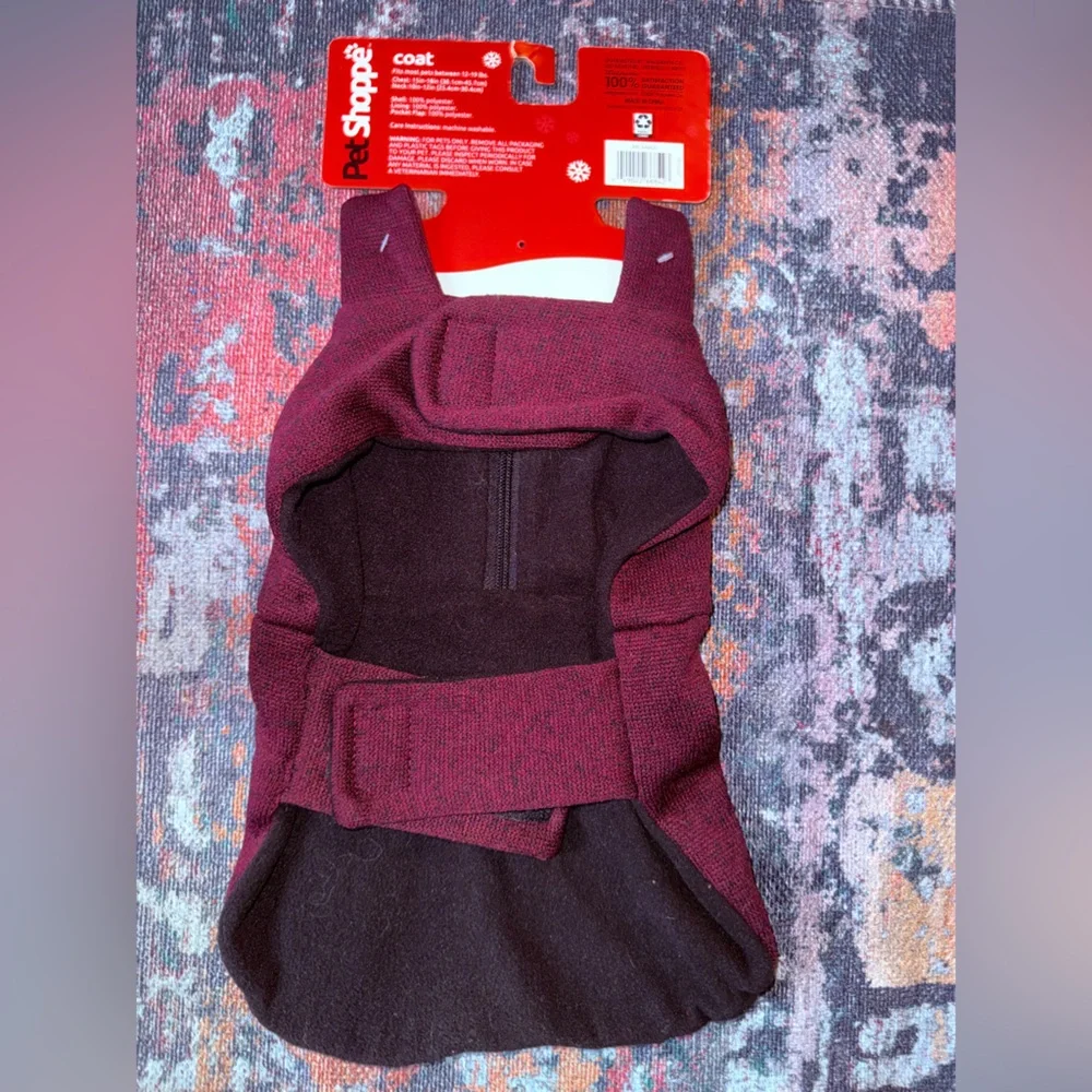 Burgundy Dog Coat‎